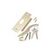 Trans Atlantic Co. SVB Series Bright Brass Grade 2 Standard Duty Commercial Cylindrical Entry Door Knob with Lock DL-SVB53-US3 - alternate 3